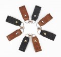Classic hide key-chain with automatic button